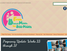 Tablet Screenshot of frombonusmomtobiomom.com